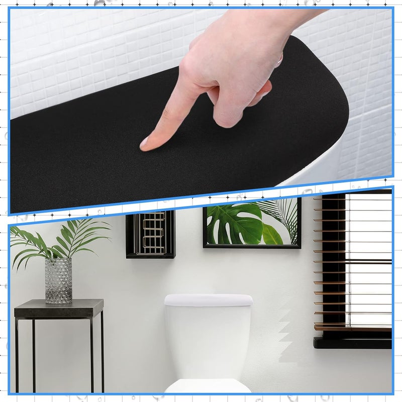 Hoolerry 4 Pcs Toilet Tank Lid Cover Universal Back of Toilet Tank Cover Soft and Absorbent Replacement with Elastic Bottom for Bathroom Decor Accessories(Multicolor) - Image 4